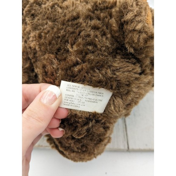 Moose Sitting up Plush Stuffed Animal Toy 12" Giftable World Brown 2014 - Picture 3 of 4